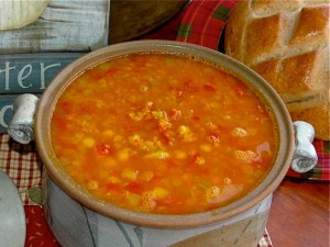 سوپ نخود و عدس مراکشی 