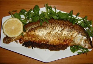 ماهی کبابی در فر - رژیمی
